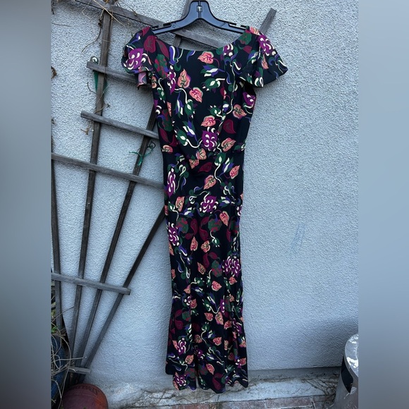 SALONI Daphne Floral Silk Maxi Dress - Picture 3 of 10